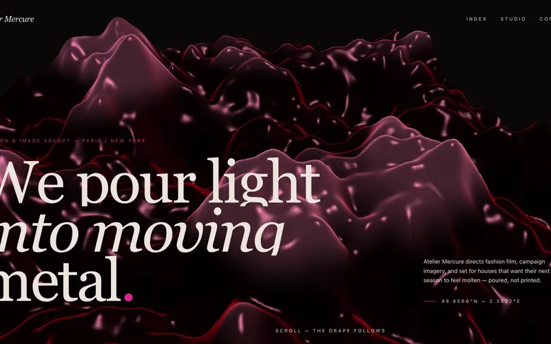 Screenshot del progetto Atelier Mercure