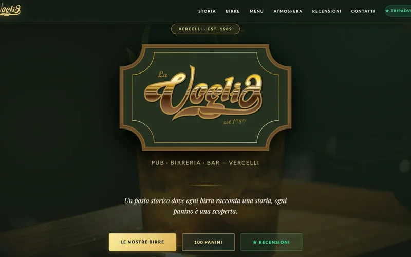 Screenshot del progetto La Voglia